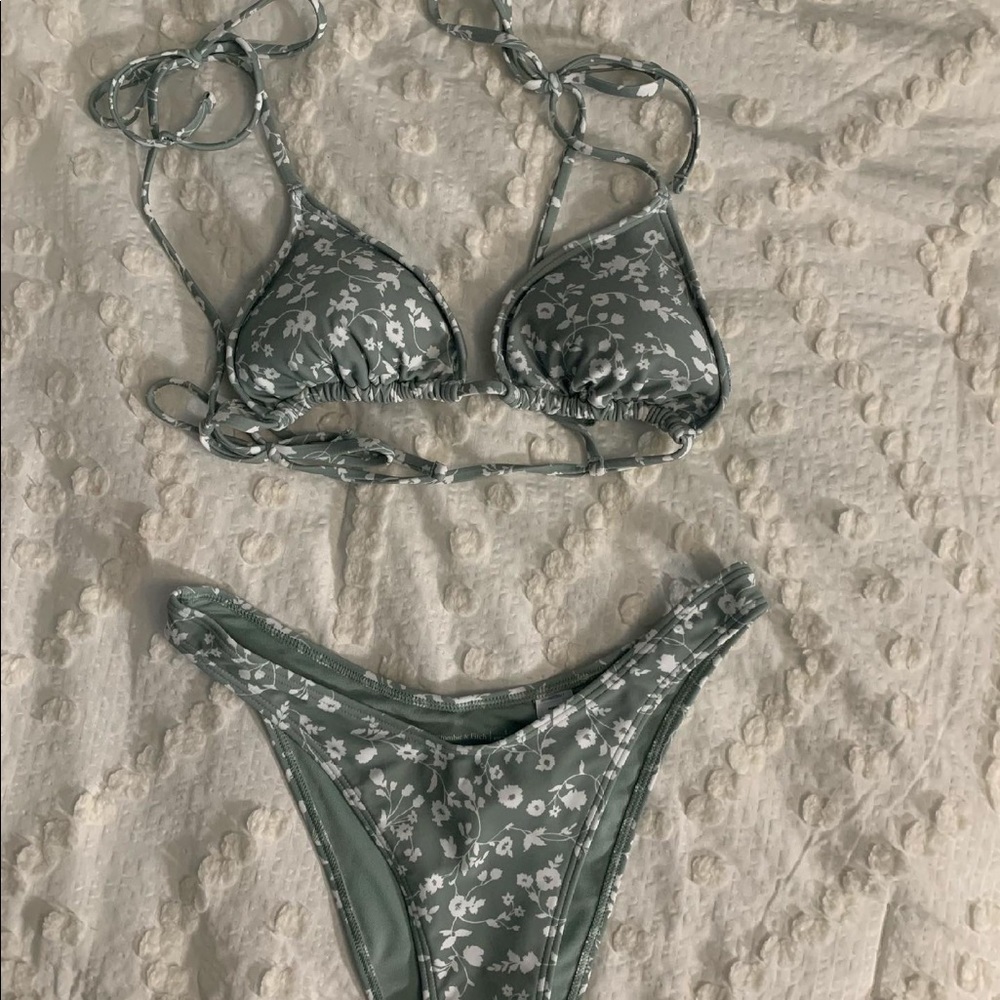 Abercrombie sage green swimsuit